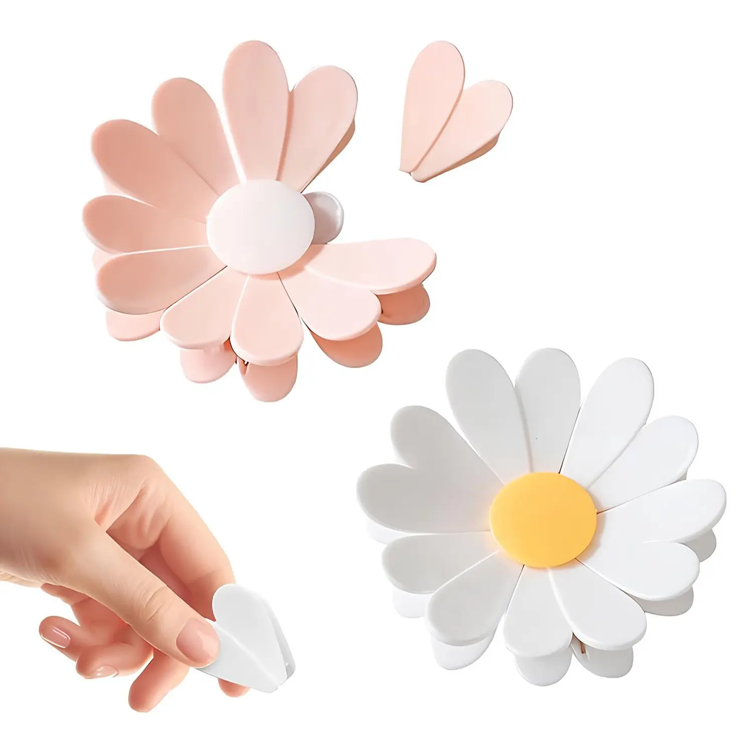 Flower Butterfly Bag Clips for Airtight Seal Fridge Decor, 3D Plastic Flower Snack Sealing Clip, Refrigerator Magnet Sealing Clip