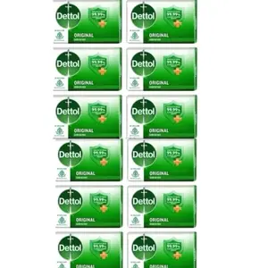Dettol bar soap multi  Pack Anti-Bacterial Original Soap 100g - Antibacterial Cleanser for Skin Repair & Refreshing Fragrance - Family Use Body