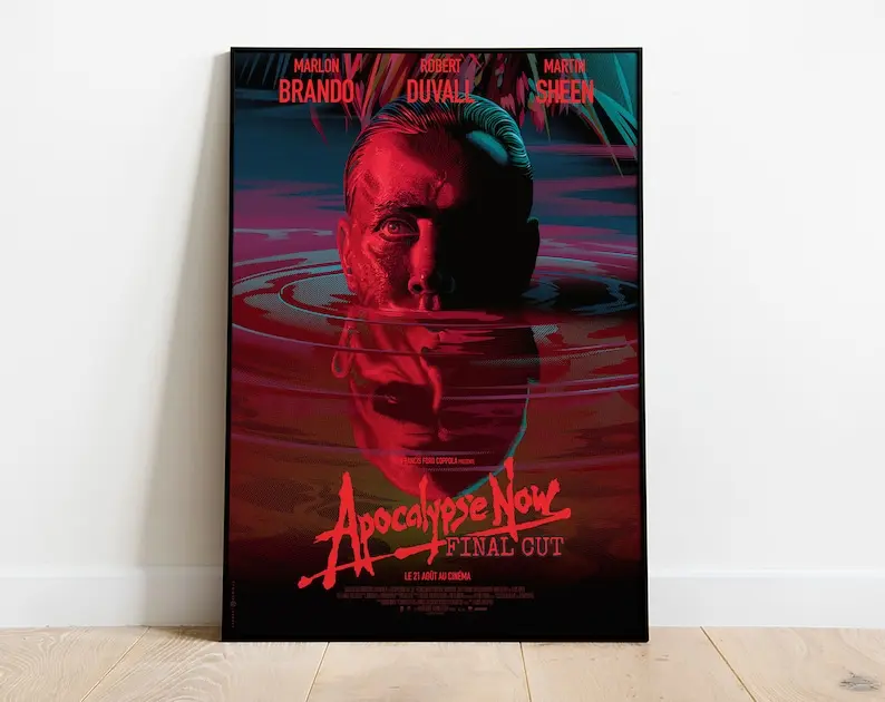 Apocalypse Now Movie Poster, HIGH QUALITY PRINT, Marlon Brando, Martin Sheen, Robert Duvall, Classic War Film, Vietnam War, Home Decor