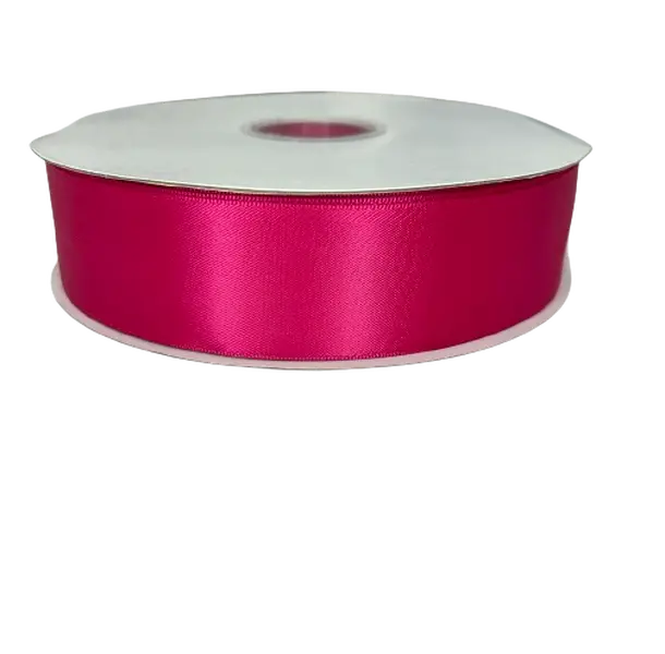1 1/2" Fuschia Satin Ribbon Double-face 100 Yds 1 1/2" Fuschia Satin Ribbon Double-face 100 Yds