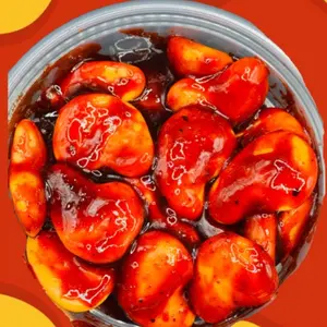 Manguito relleno Mangoes filled with Chamoy manguito relleno con Chamoy