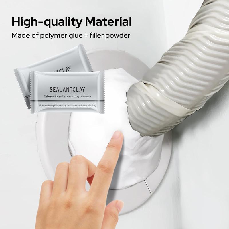 10-Pack Waterproof Sealant Mastic - Quick-Drying Repair Putty for Wall Holes, Drain Connections & AC Holes - Crack Filler with Air-Tight Seal