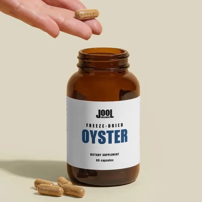 Jool Wellness Freeze-Dried Oyster 1 Month Supply 60 Capsules Dietary Supplement