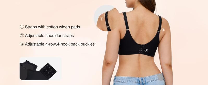 Women Seamless Push Up Padding Bras underwire Comfortable 3/4 cup Bra Buttery Soft Deep V Everyday Tshirt Bra