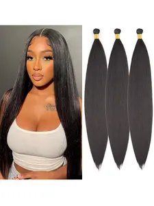 36 Inch 3 Pack Straight Hair Bundles for Women, Synthetic Hair Weaving Pieces, Smooth and Knot-Free, Natural Look Extensions, Hair Weave Extensions