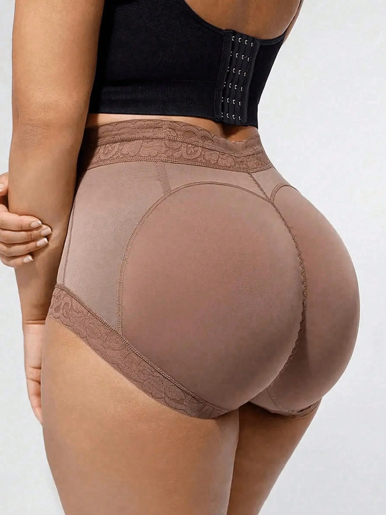 SHAPEGUY Women Anti-Rollover Shaping Bodysuit With Non-Slip Silicone Design Tummy Control Seamless Body Shaper Everyday Wear