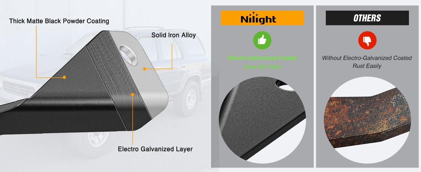 Nilight Ditch Light Brackets Hood Hinges Mount Bracket Kit for Auxiliary Offroad LED Pods Work Lighting Compatible with Toyota 4Runner 1989 1990 1991 1992 1993 1994 1995 3rd Gen Pickup