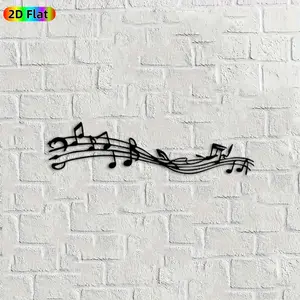 1pc Musical Note Metal Wall Art, Vibrant Musical Note Statue Mural, Ideal Gift for New Year, Christmas, Music Decor Enthusiasts, Rust-Resistant Metal Wall Decor Wall Sculptures,  Stylish Indoor Outdoor Decor