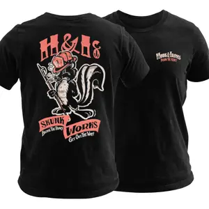 Skunk Works Firefighter T Shirt, Vintage Hook and Irons Co Cartoon Graphic Tee, Soft Cotton Blend Shirt, H and I Bring the Heavy Apparel, Funny Firefighter Gift for Men