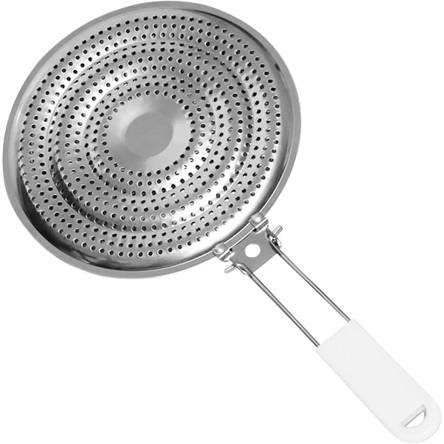 Stainless Steel Heat Diffuser for Gas and Electric Stove - Even Heat Distribution Induction Cooktop Adapter Plate - Food Warmer Simmer Plate for Gas Stove with Flame Guard, Cool-Touch Handle Glass Kitchen