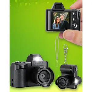 Mini Digital Camera, 1080P Portable Camera  Photography with 8GB SD Card, Key Card Clip Chain  Teenagers, Adult Beginners for