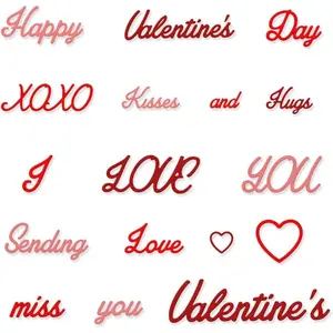 Valentine's Day Love Words  Dies for Card Making Photo Album Decorations, Valentines Heart Frame  Cuts Love Letters Dies Stencils Embossing Template for DIY Scrapbooking Craft