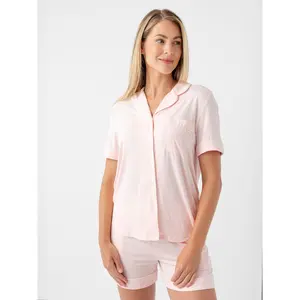 Women's Bamboo Stretch-Knit Short Sleeve Pajama Set