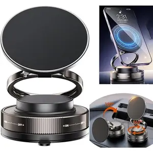 Magnetic Car Phone Holder for Magsafe with Magnets 360° Rotatable & 180° Flippable Car Phone Mount Universal Compatibility for All Smartphones