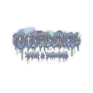 Godfidence Graffiti Kiss-Cut Sticker | Faith & Boldness Sticker