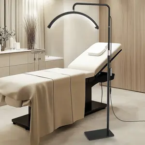 23'' LED Floor Light, Half Moon Lamp For Lash Extension, Lighting For Beauty, Skincare, Lashes, Eyebrows, Filming Content Creation-Modern-Christmas Gift/Present For Lover/ Her/ Girlfriend/Mother/Women/Wife