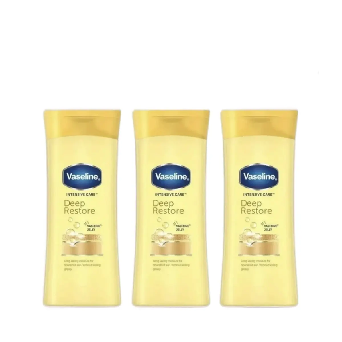 Vaseline Intensive Care Deep Restore Lotion, 100 ml Each, Pack of 3 Body Care Moisture Daily Vaseline Intensive Care Deep Restore Lotion, 100 ml Each, Pack of 3 Body Care Moisture Daily