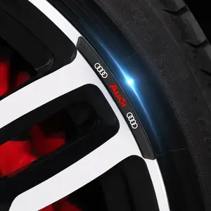4 Piece Car Wheel Eyebrow Stickers, Audi Compatible, Decorative Auto Parts, Fits A3, A4, A5, A6, A7, Q2, Q3, Tt, Rs3, Rs4 Models