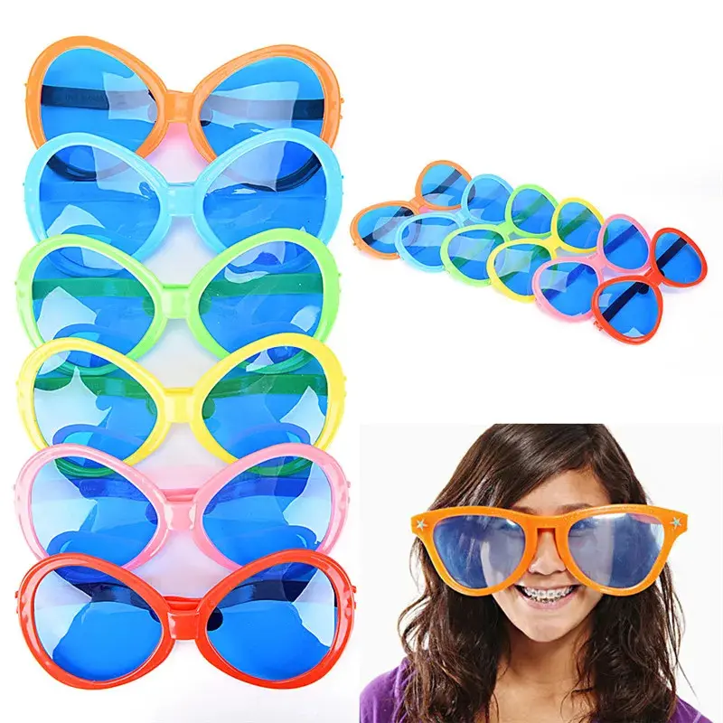 Giant Distinctive Oversized Plastic Clown Fashion Sunglasses - Excellent Prop for Children's Daily Games & Party, Cool Appearance Accessory for Masquerade Costumes