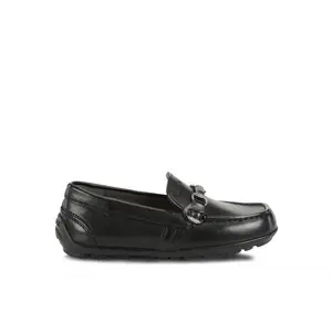 GEOX Black Chain Loafer
