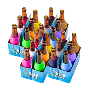 Ultimate Host Party Beer Bottle Sleeves (24 Pack) - Drinkware Accessory, No-Slip Grip, Drop & Shatter Protection, Ideal for Event & Group Drinks