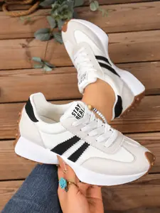 Women Height Increasing Thick Sole Non Slip Comfortable Breathable Running Shoes for Outdoor Sports