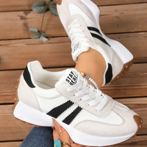 Women Height Increasing Thick Sole Non Slip Comfortable Breathable Running Shoes for Outdoor Sports Chunky Running Sneakers
