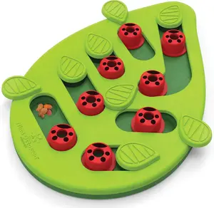 Catstages Buggin' Out Puzzle & Play, Interactive Treat Puzzle Cat Toy, Green
