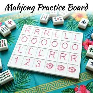 American Mahjong Practice Board for Solo Training, 3D Printed Eco-Friendly PLA Tool for Charleston Drills, Hand Practice & Tournament Skill Development