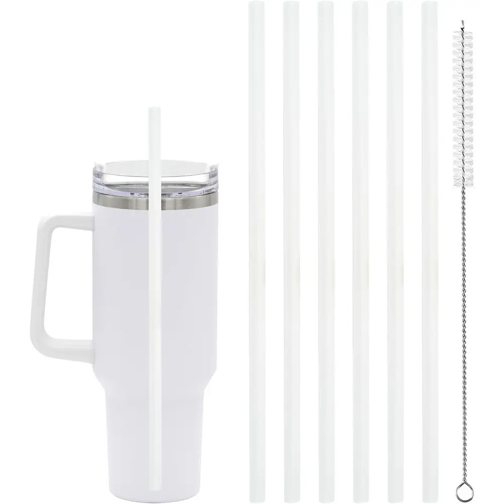 Replacement Straws for Stanley Adventure Quencher 40 oz and 30 oz Cups Tumblers, Straws with Cleaning Brush-Accessories