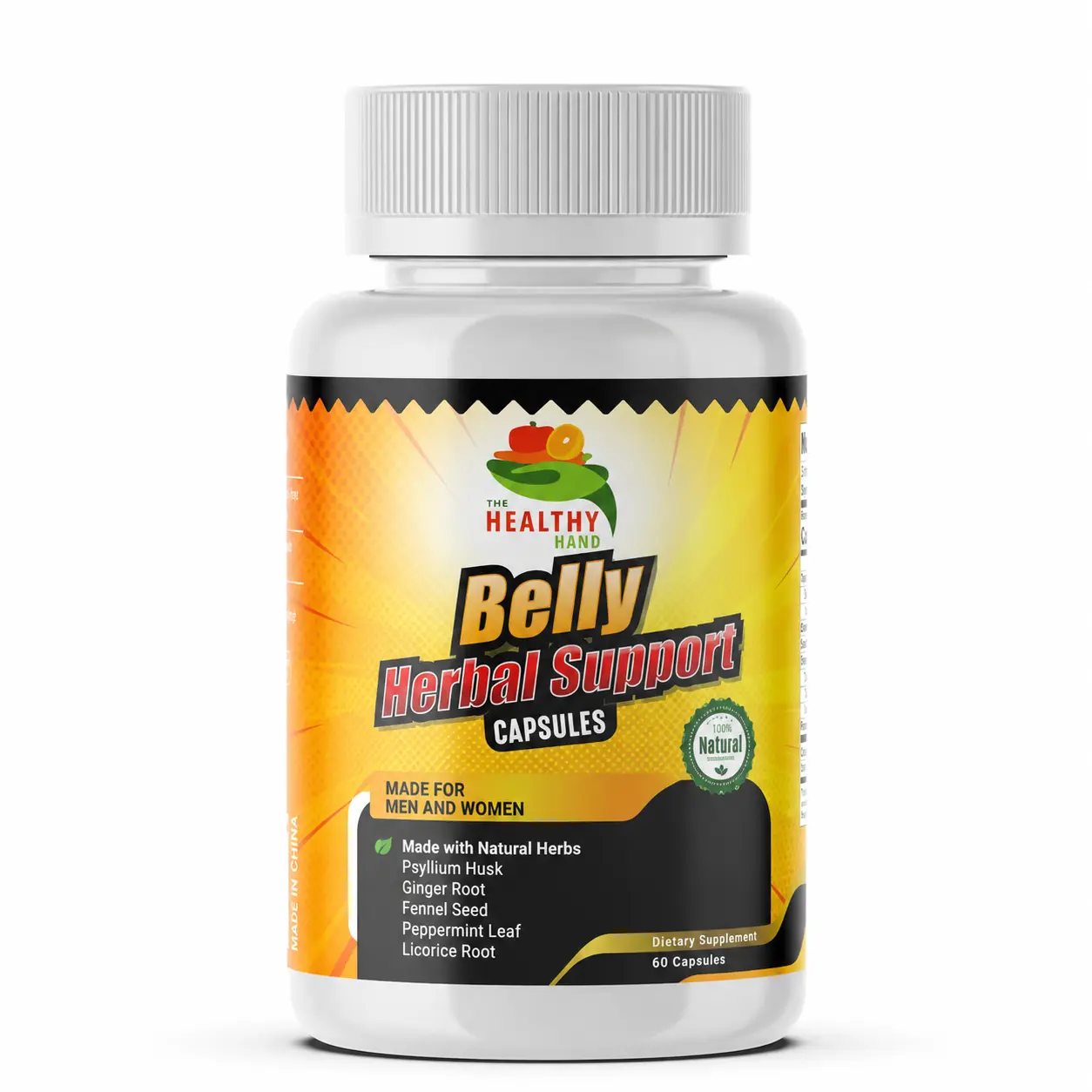 Belly Herbal Support Capsules – 60 Count