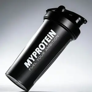 600ML Protein Shaker Cup, Stainless Steel Stirring Ball, Handheld Sports Water Bottle, BPA Free, Ideal for Gym Fitness