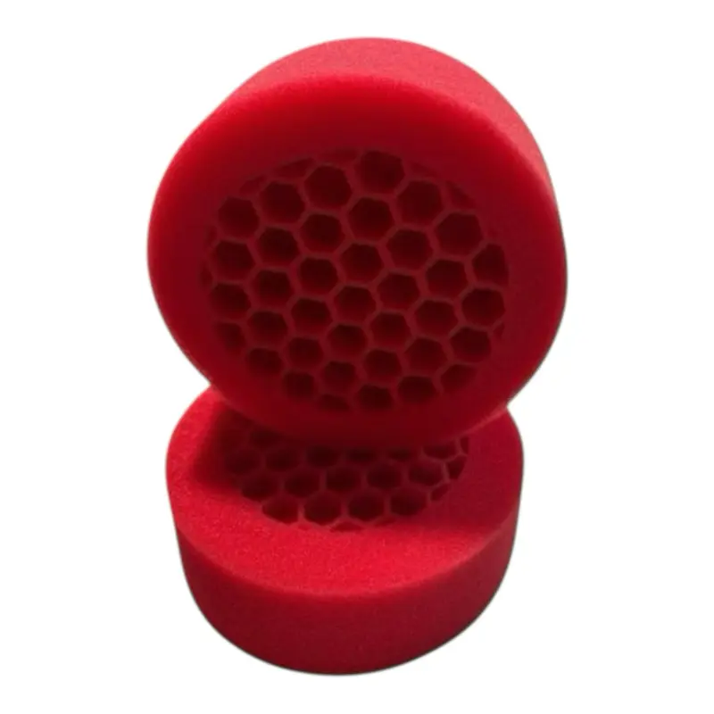 Red soft Material Custom sponges of different designed cuts for Asmr purposes