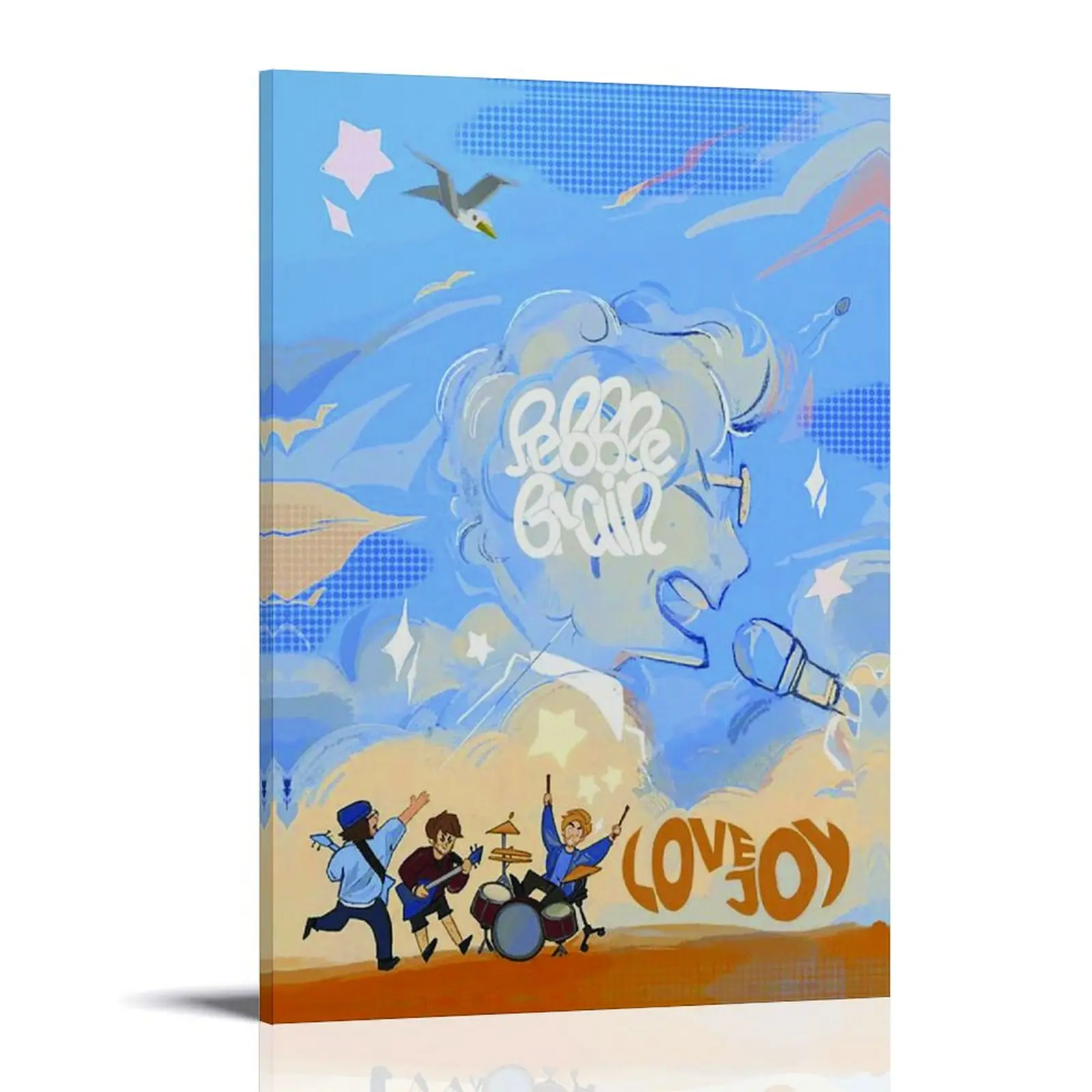 Lovejoy-Pebble Brain Album Band Art Poster Posters Music Album Cover Posters Canvas Wall Art High-Resolution Vintage Band & Artist Prints for Room