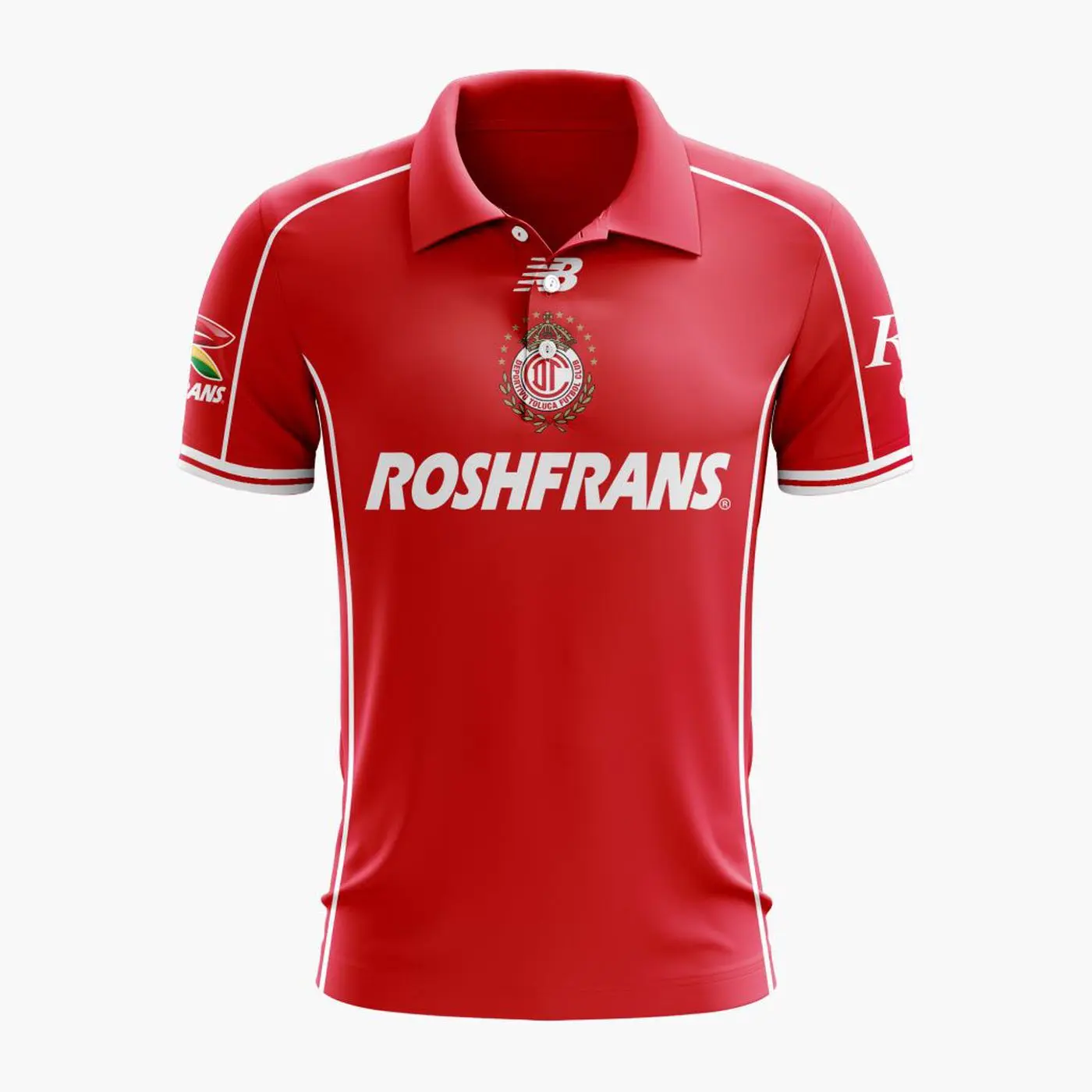 LIGA MX Deportivo Toluca Personalized 2026-27 Home Polo Design