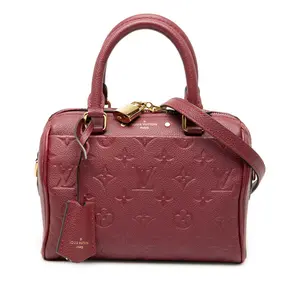 Pre-owned Louis Vuitton Calfskin Shoulder Bags Speedy Bandouliere 20 Monogram Empreinte 2way Shoulder Bag