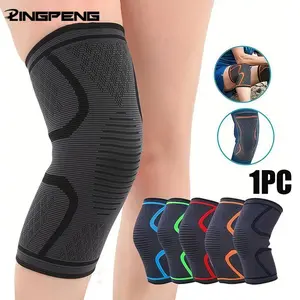 Elastic Nylon Sports Knee Brace Knee Supporter for Fitness Training, Home Gym Equipment for Running Cycling, Leg Exercise Gear for Men Women
