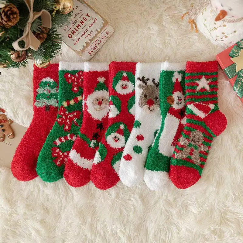 7Pcs-Christmas socks