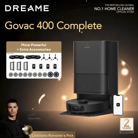 【Limited-Time Deal】DREAME L10s Ultra Gen 2 / GoVac 400 Complete Robot Vacuum and Mop, 10,000Pa Suction, MopExtend Tech, All-in-One Base Station, Auto-Empty, Mop Self-Washing & Drying