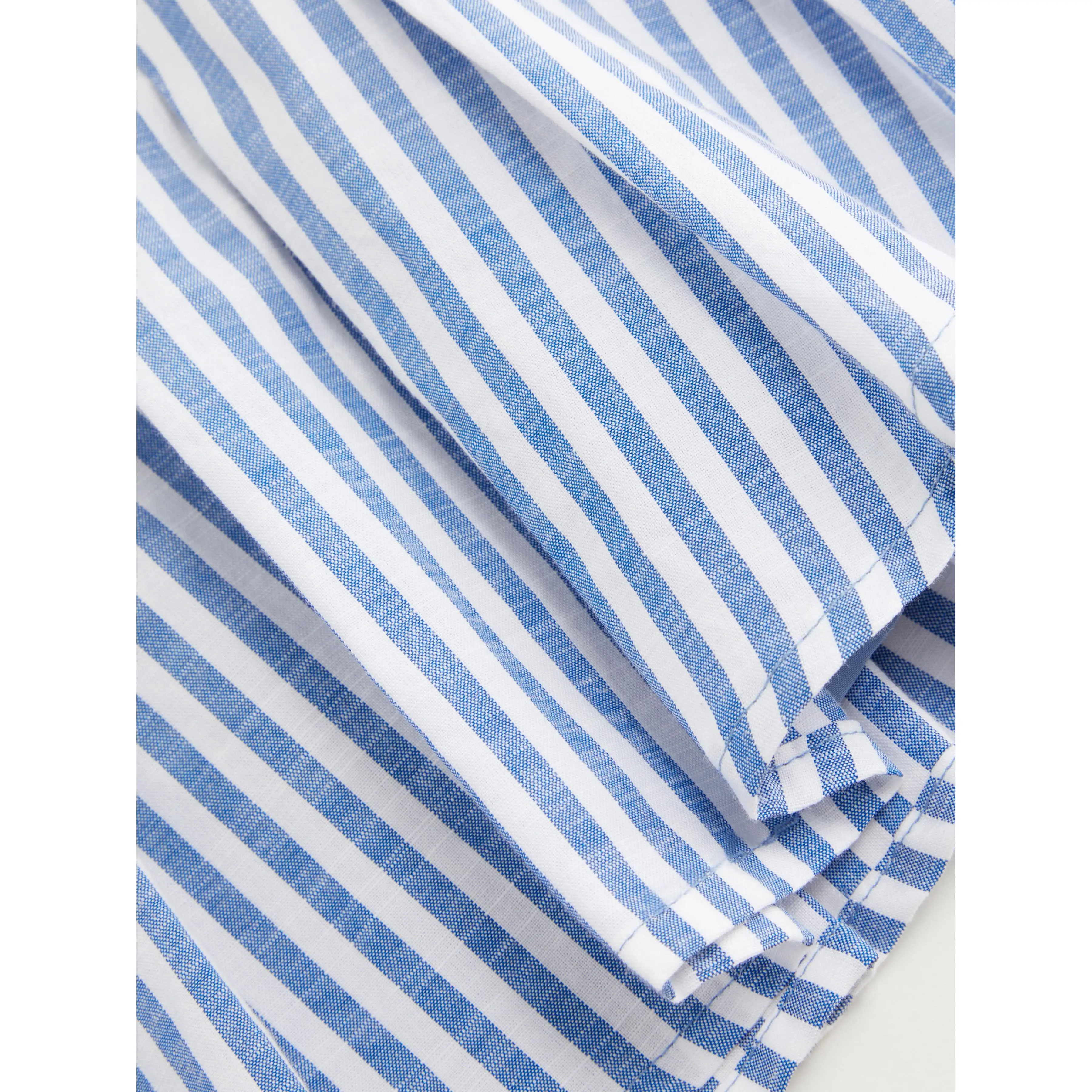 Cider Cotton-blend Boat Neck Stripe Pleated Tank Top SwimWeek