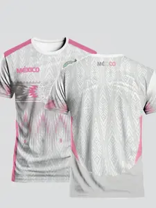 New Mexican Style Men's Soccer Jersey, Comfortable Breathable Fabric, Ideal for Matches, Training & Casual Wear, Printed Design, Lightweight Jersey