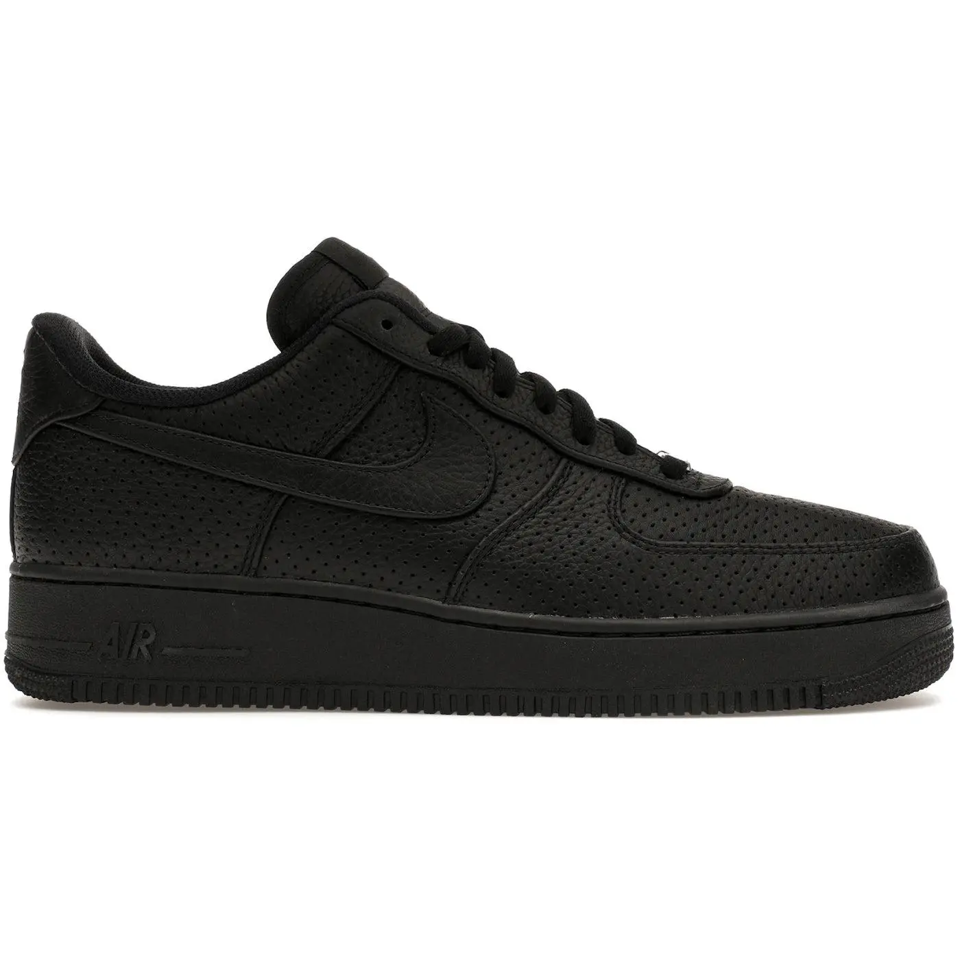 NIKE Men's Air Force 1 Low SP 'Triple Black Perforated' Classic Casual Footwear, Basketball Shoe, Walking Shoe