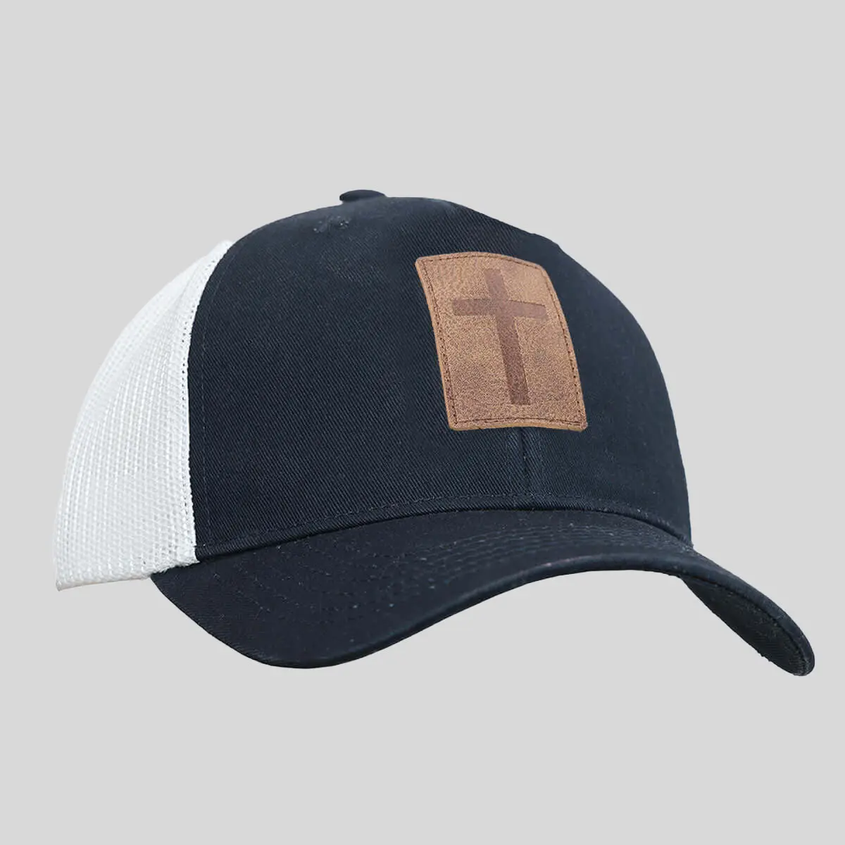 Kerusso Mens Cap Leather Cross, Casual Wear Clothing, Adjustable Snap, Cotton/Polyester