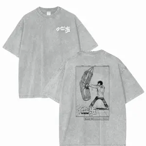 Hajime No Ippo Anim3 Snow Oversized Cotton T-Shirt Anim3 Tee Gift For Him, Graphic tee, Fashion Cotton, Streetwear, Full Colors, For Men, For Women E