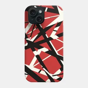 Frankenstrat Guitar Pattern Tough Phone Case- A rock music art cover for iPhone 11-16 Pro Max- Durable- Protective- and shockproof- Gift for guitar lovers- musician- rock fan- vintage phone accessories