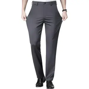 Men’s stretch dress pants, men’s classic-fit casual pants, lightweight flat-front golf work suit pants