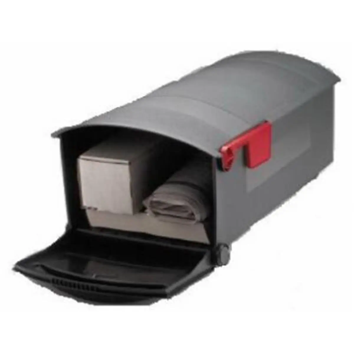 Solar Group Medium Polypropylene Outdoor Rural Mailbox, Black