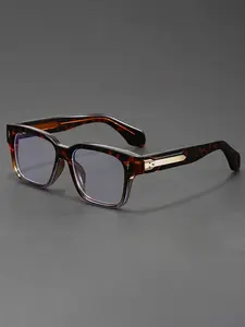 Square Full Frame Glasses Simple and Elegant Style Glasses Suitable for Daily Wear By Men and Women Tinted Lens Eyeglasses