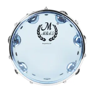8 Inch Ring Drum, 1 Count Stainless Steel Circle Drum, Musical Instrument for Teenager & Adult, Music Accessories for Home & Studio
