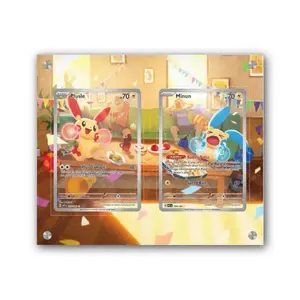 Plusle & Minun - Exclusive Pokémon Extended Artwork Display Case
